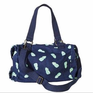 Mossimo blue pineapple weekend bag